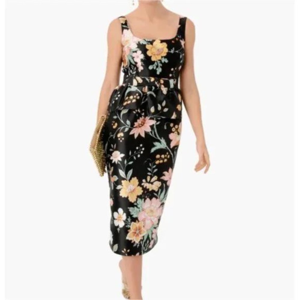 NWT Tuckernuck Jacquard Floral Mia Midi Dress Sz 10
